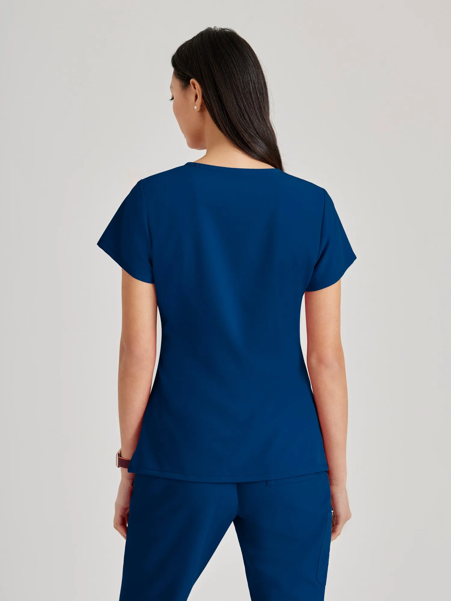 Purpose 4-Pocket V-Neck Scrub Top