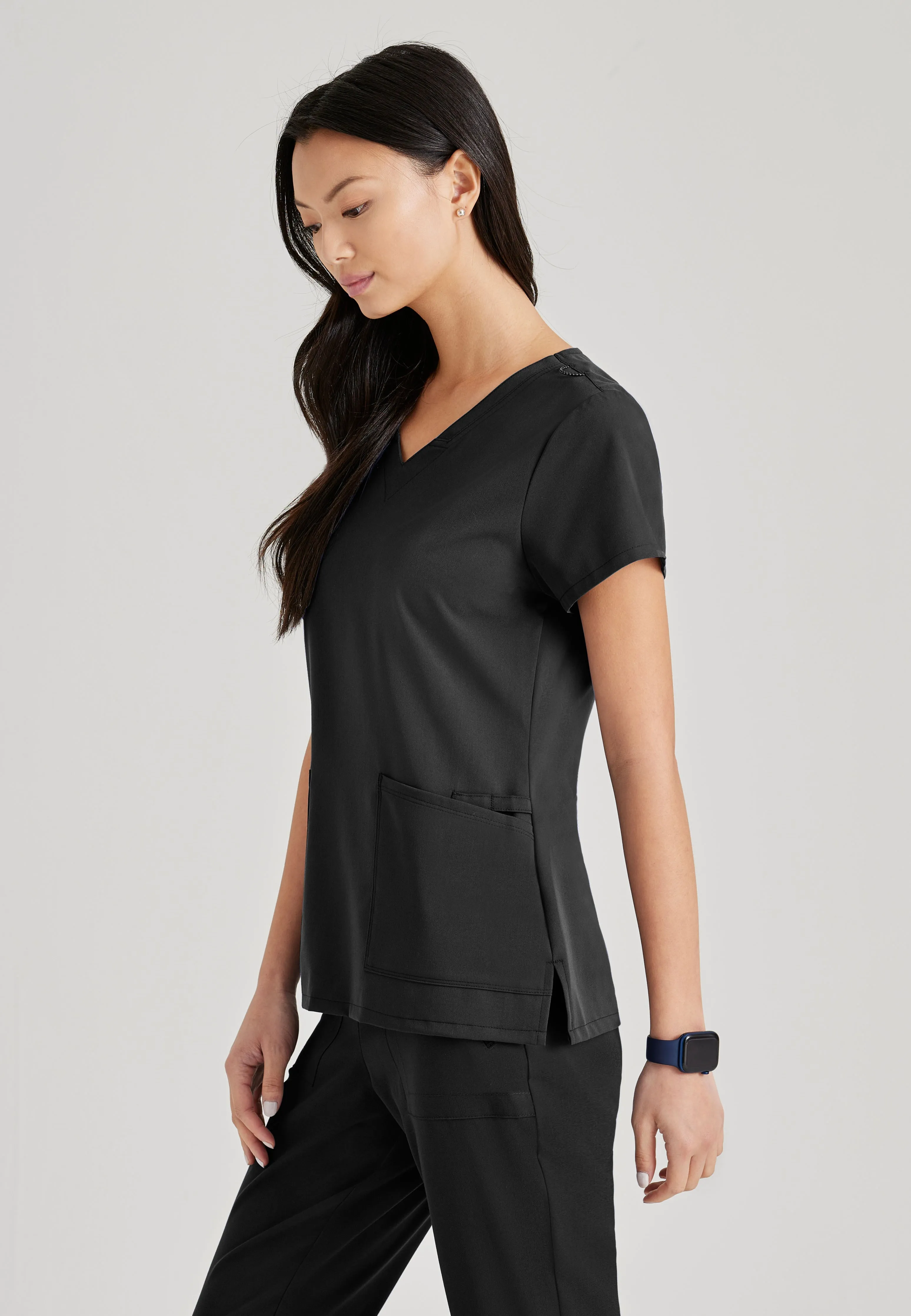 Purpose 4-Pocket V-Neck Scrub Top