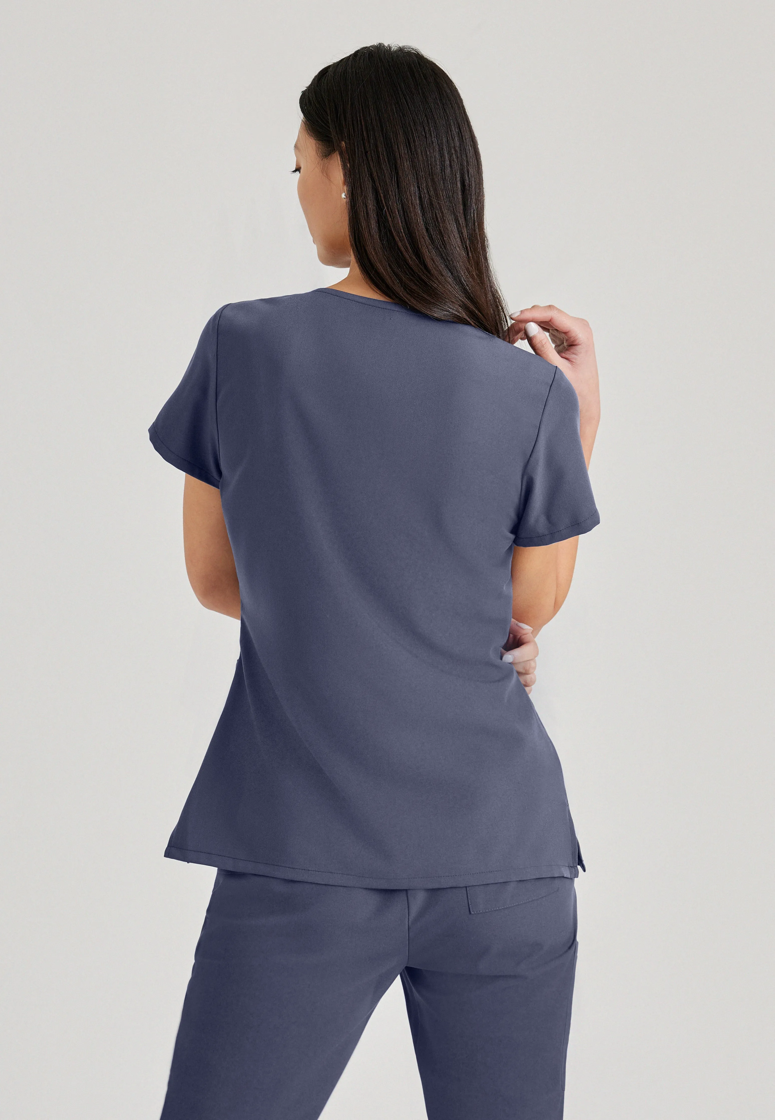 Purpose 4-Pocket V-Neck Scrub Top