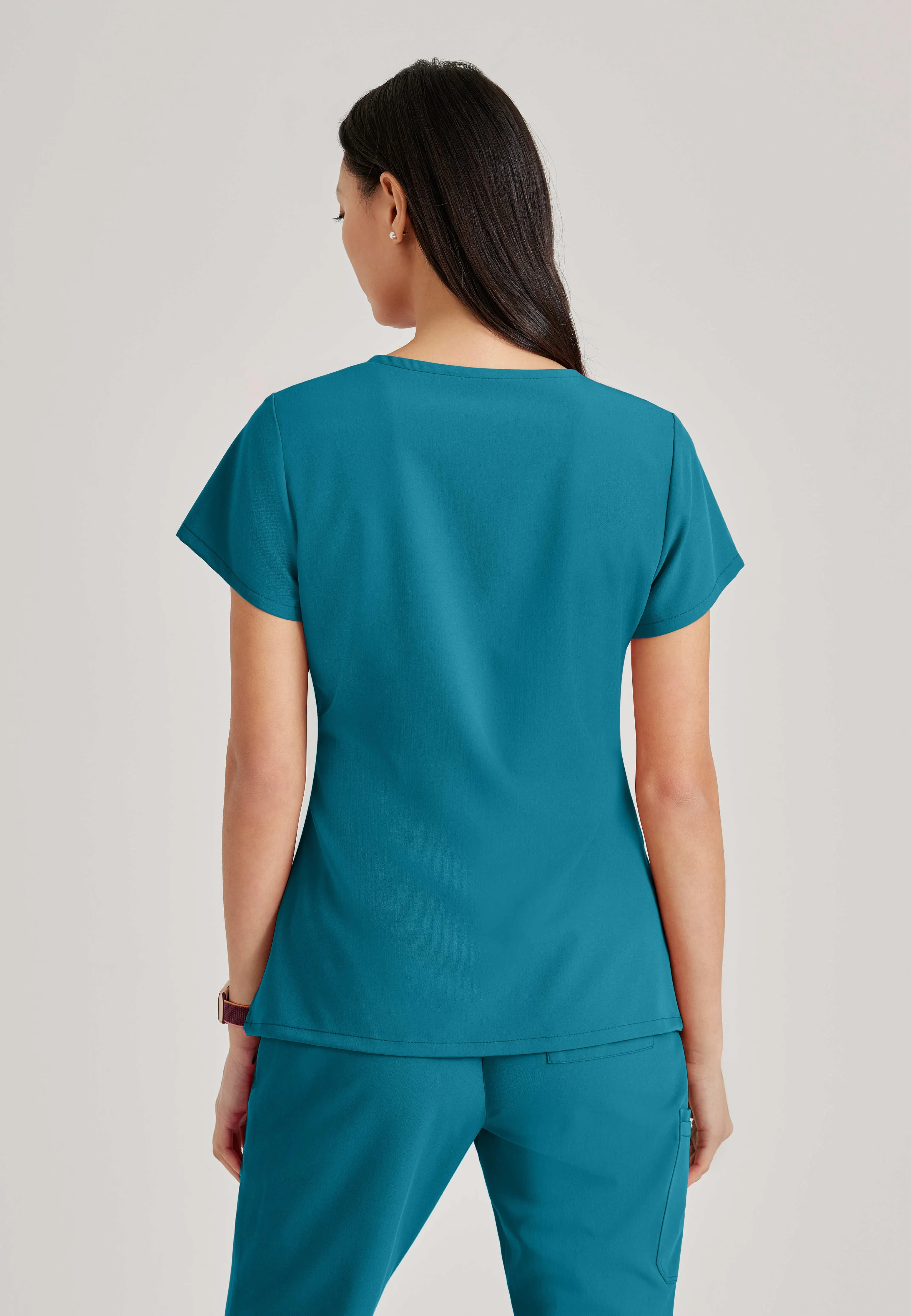 Purpose 4-Pocket V-Neck Scrub Top