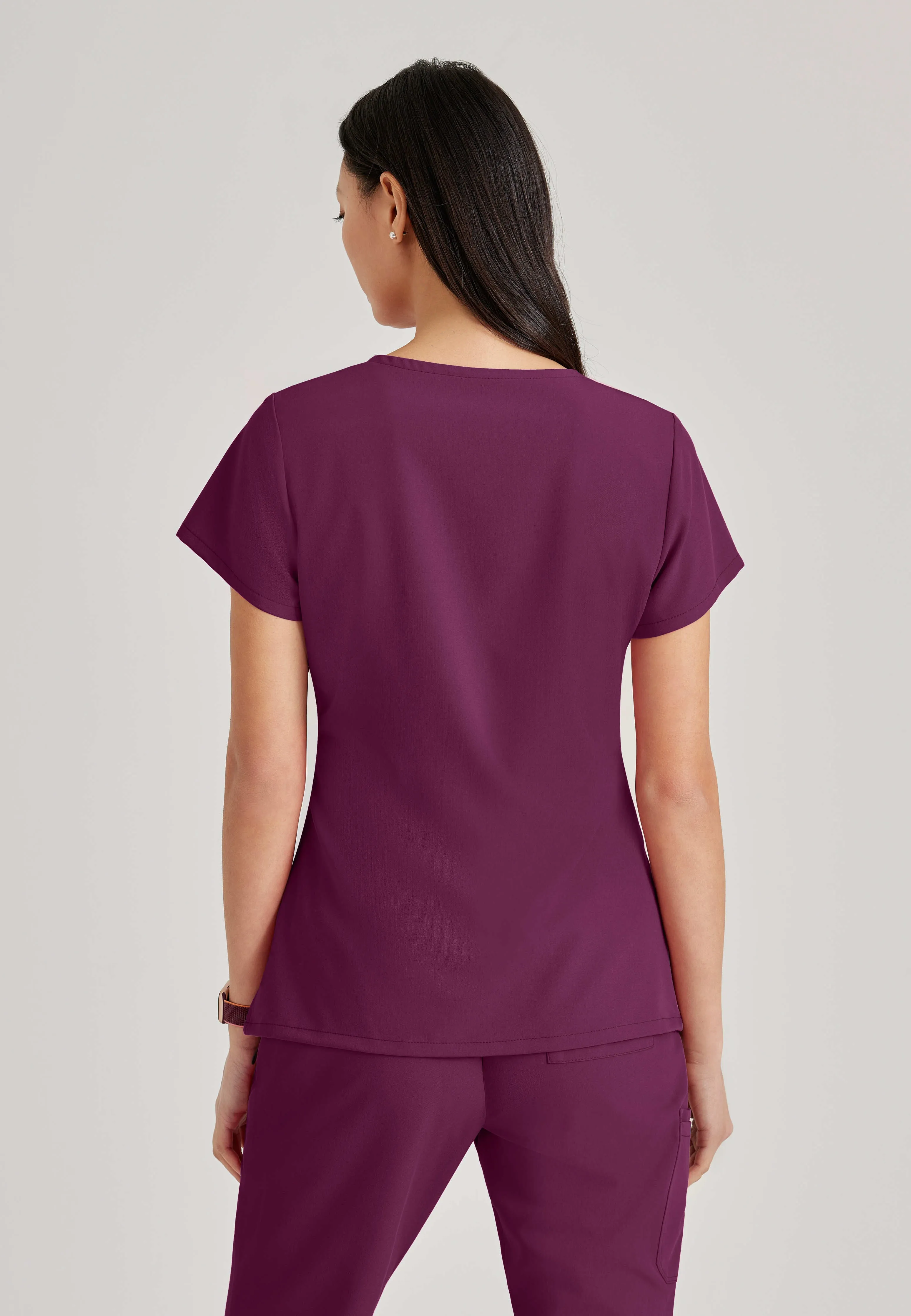 Purpose 4-Pocket V-Neck Scrub Top