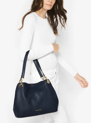 Raven Large Leather Shoulder Bag