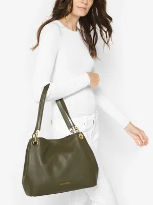 Raven Large Leather Shoulder Bag