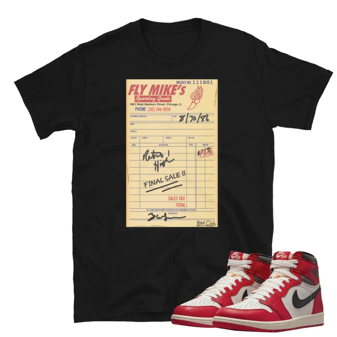 Retro 1 "Lost & Found" Invoice Shirt