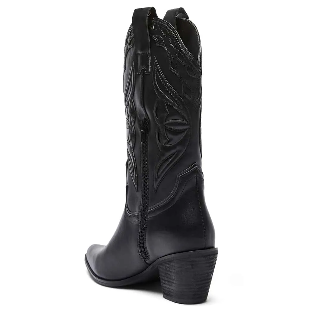 Rodeo Boot in Black On Black