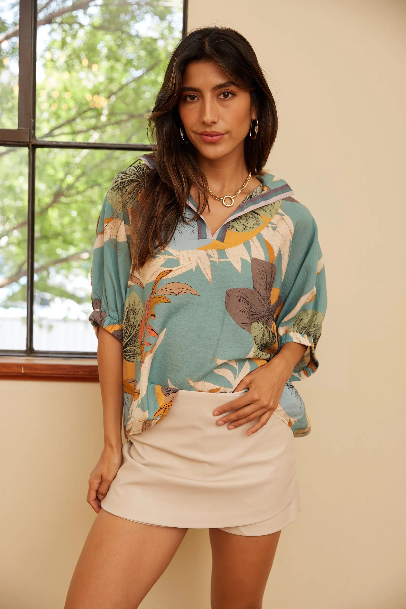 SALE - Vincent Printed Top