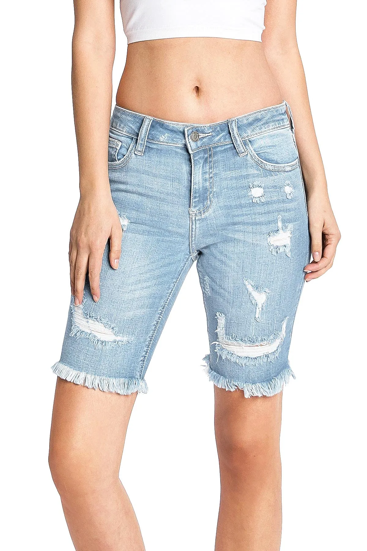 Sandy Bermuda Denim Shorts