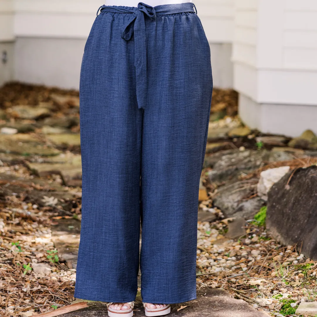 Sandy Shoreline Pants, Navy Blue