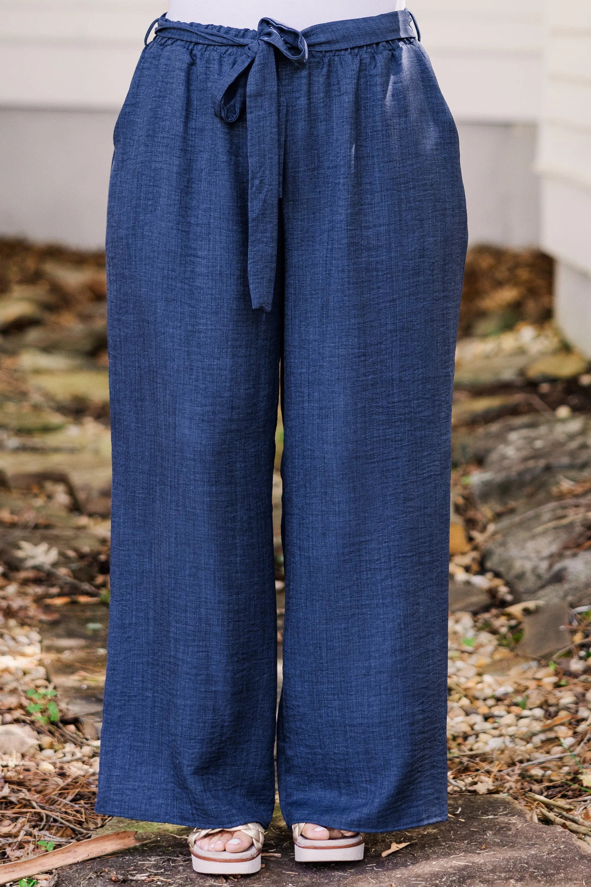 Sandy Shoreline Pants, Navy Blue