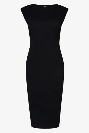 Scuba Bodycon Dress Black