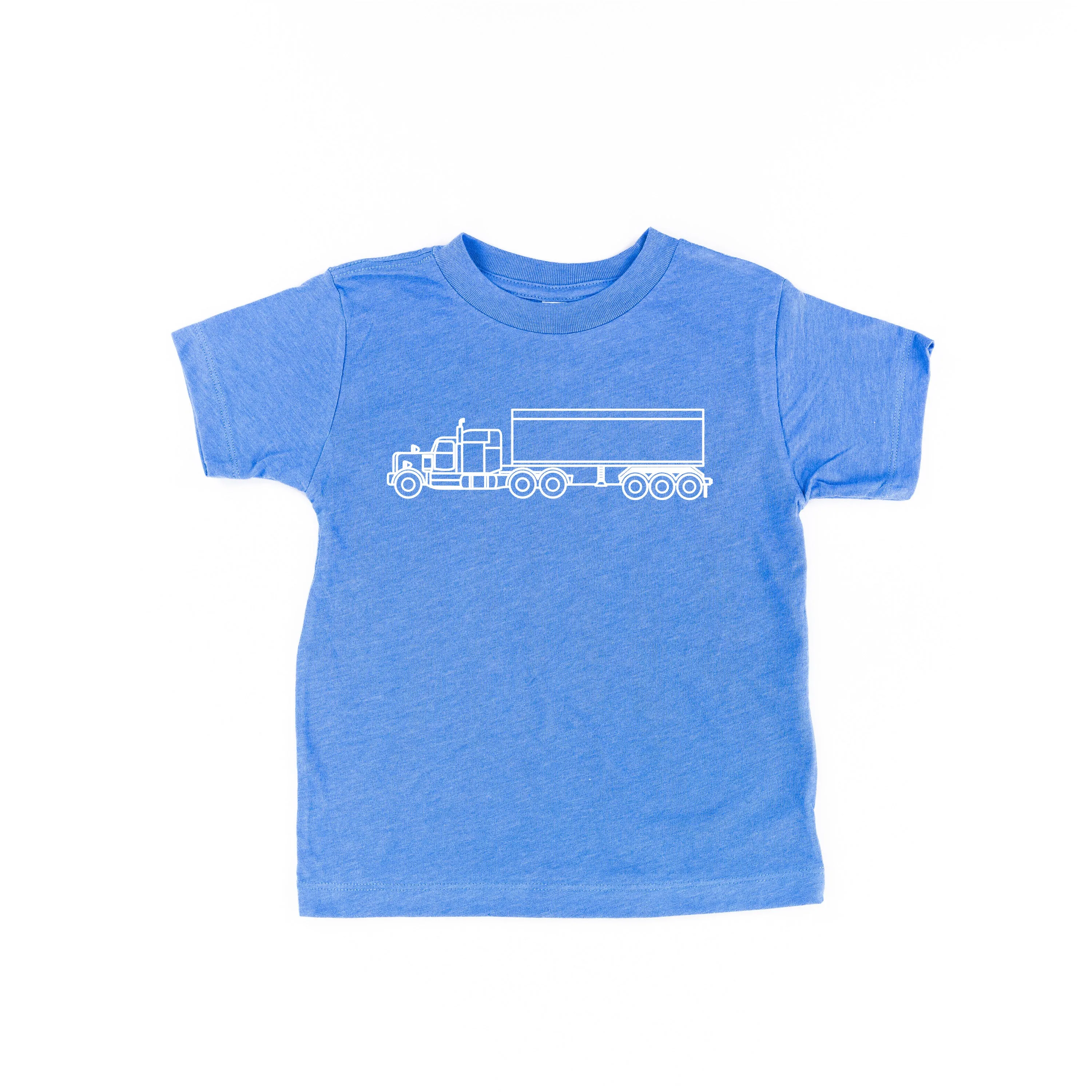 SEMI TRUCK - Minimalist Design - Short Sleeve Child Shirt