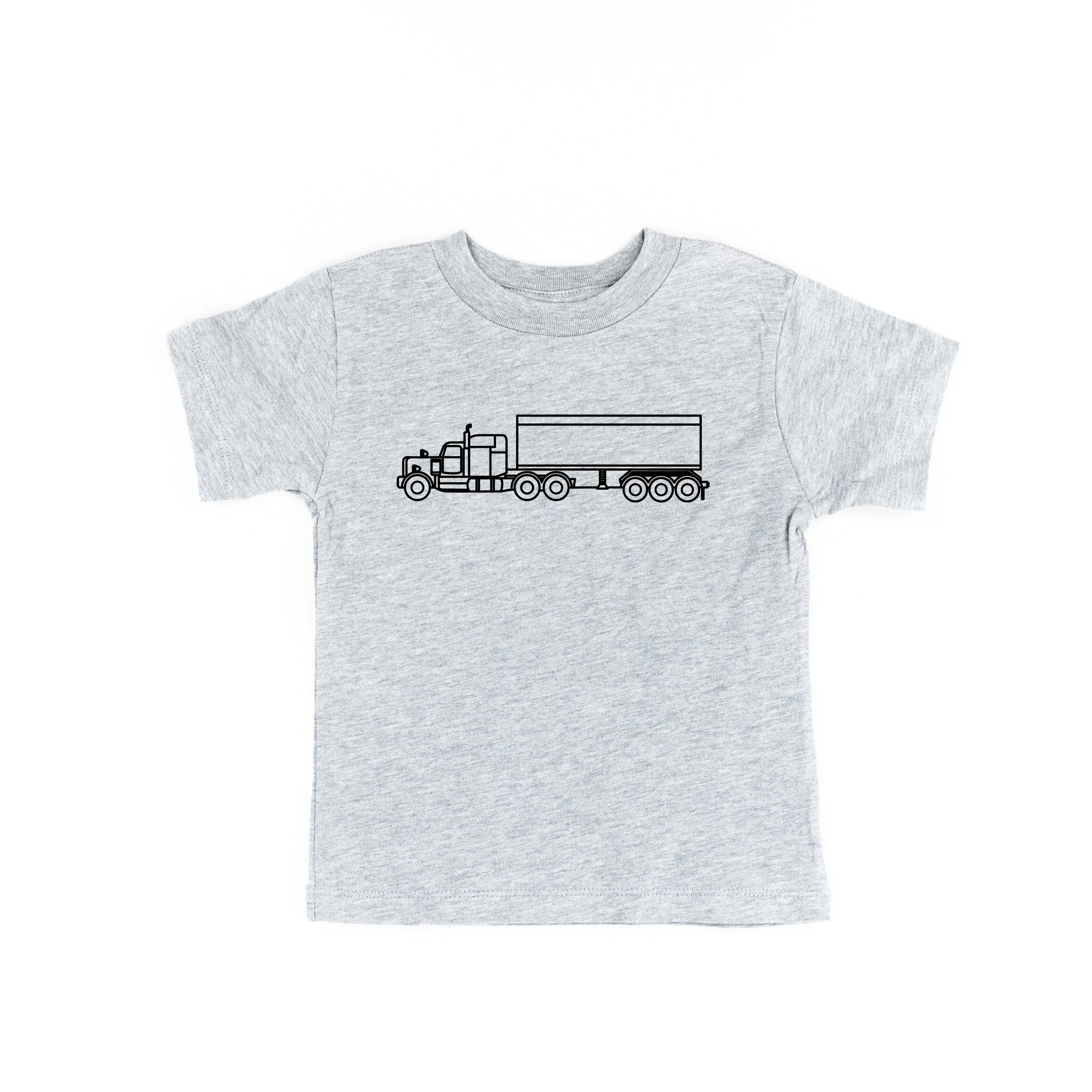 SEMI TRUCK - Minimalist Design - Short Sleeve Child Shirt