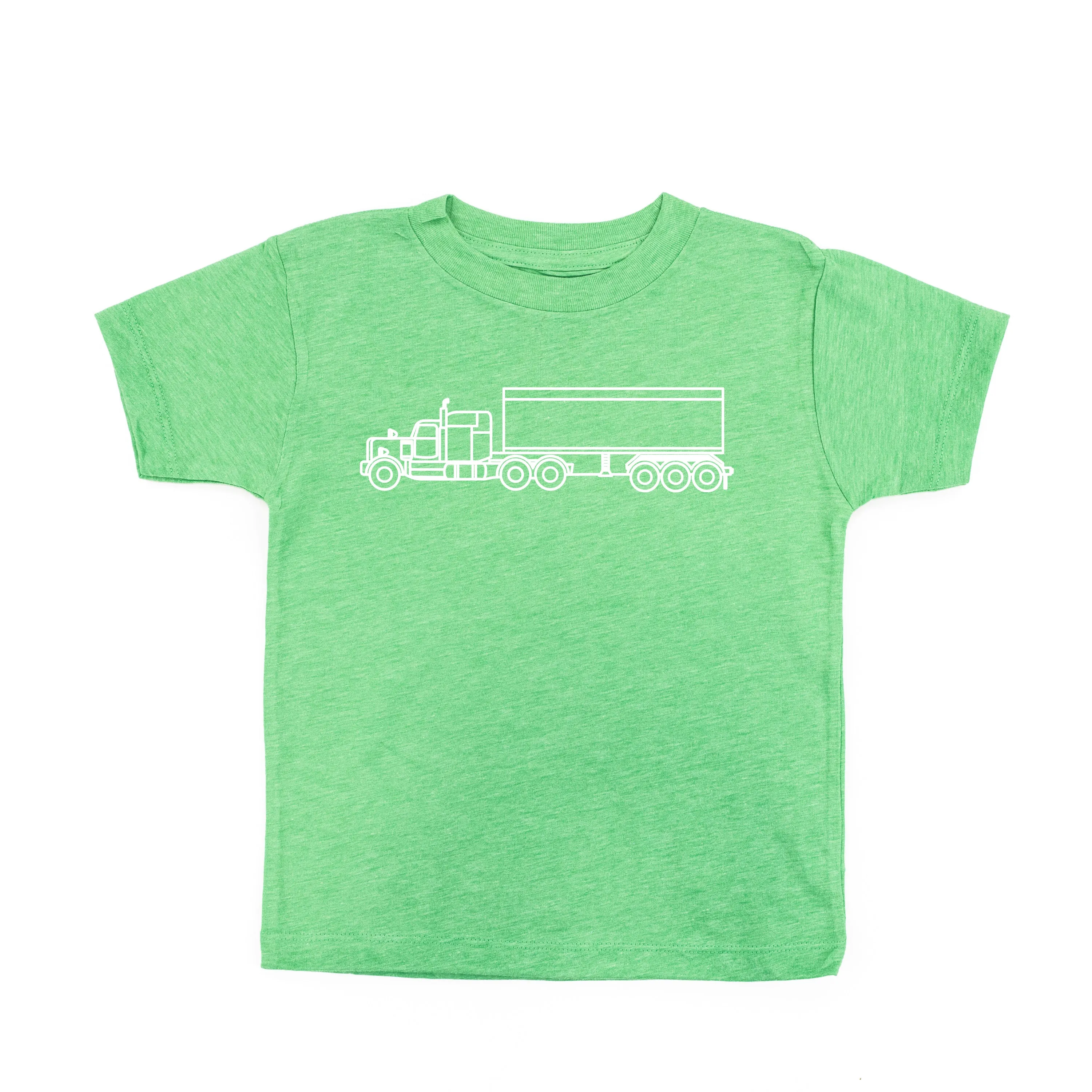 SEMI TRUCK - Minimalist Design - Short Sleeve Child Shirt