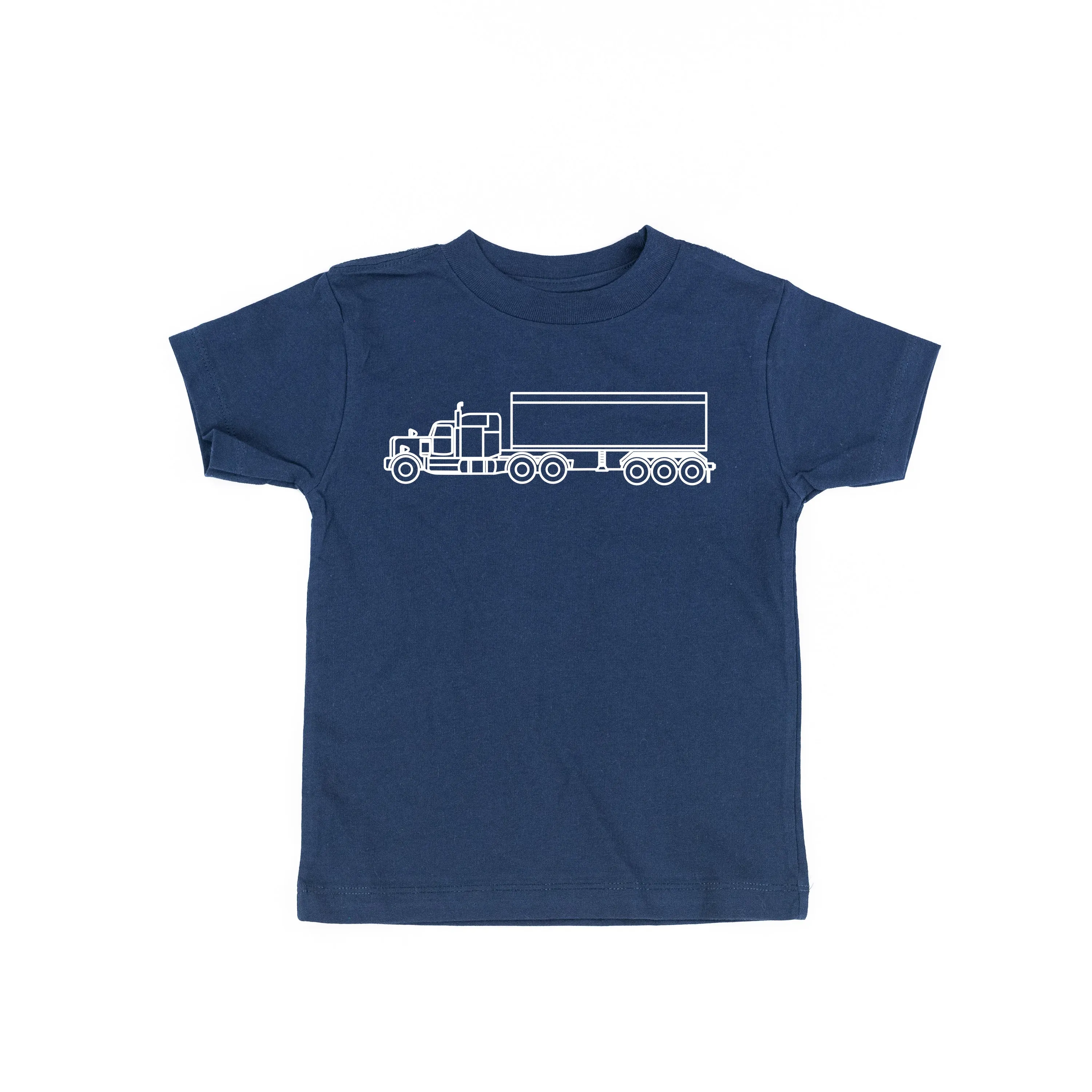 SEMI TRUCK - Minimalist Design - Short Sleeve Child Shirt