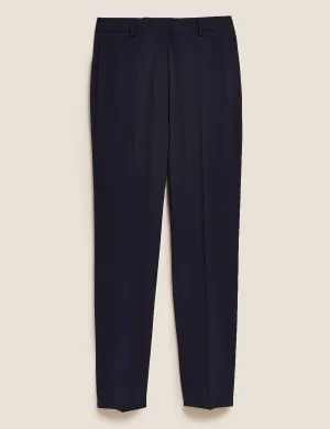 Slim Fit Ankle Grazer Trousers with Stretch