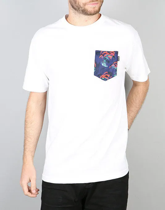 The Quiet Life 'Satin Cloud' Pocket T- Shirt - White