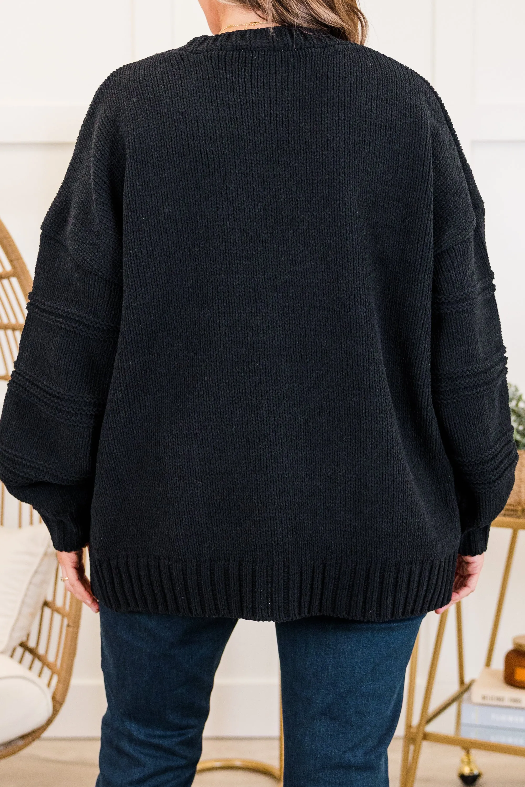 Timeless Fireside Cardigan, Black