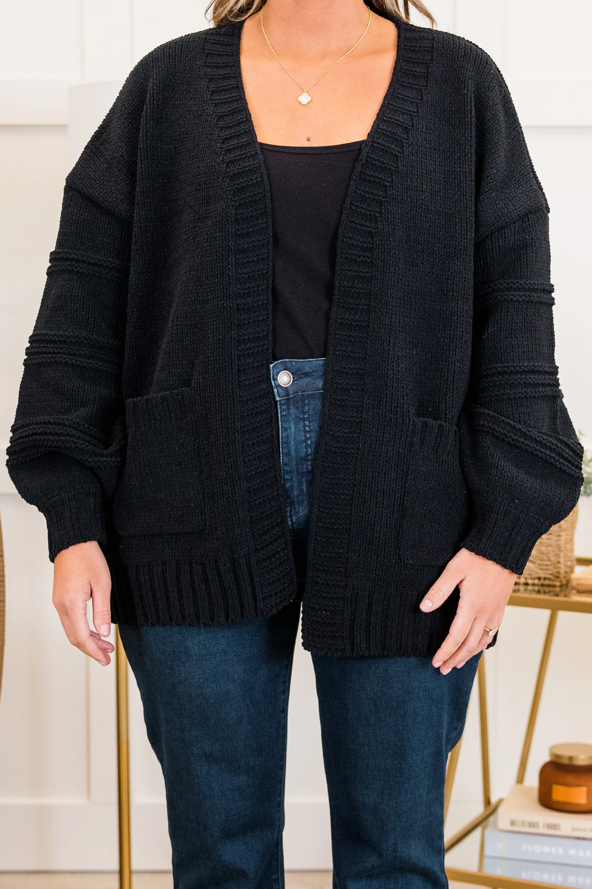 Timeless Fireside Cardigan, Black