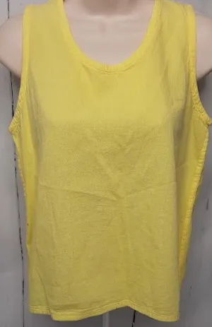 Top- Tank-Yellow-Women's-S-0786