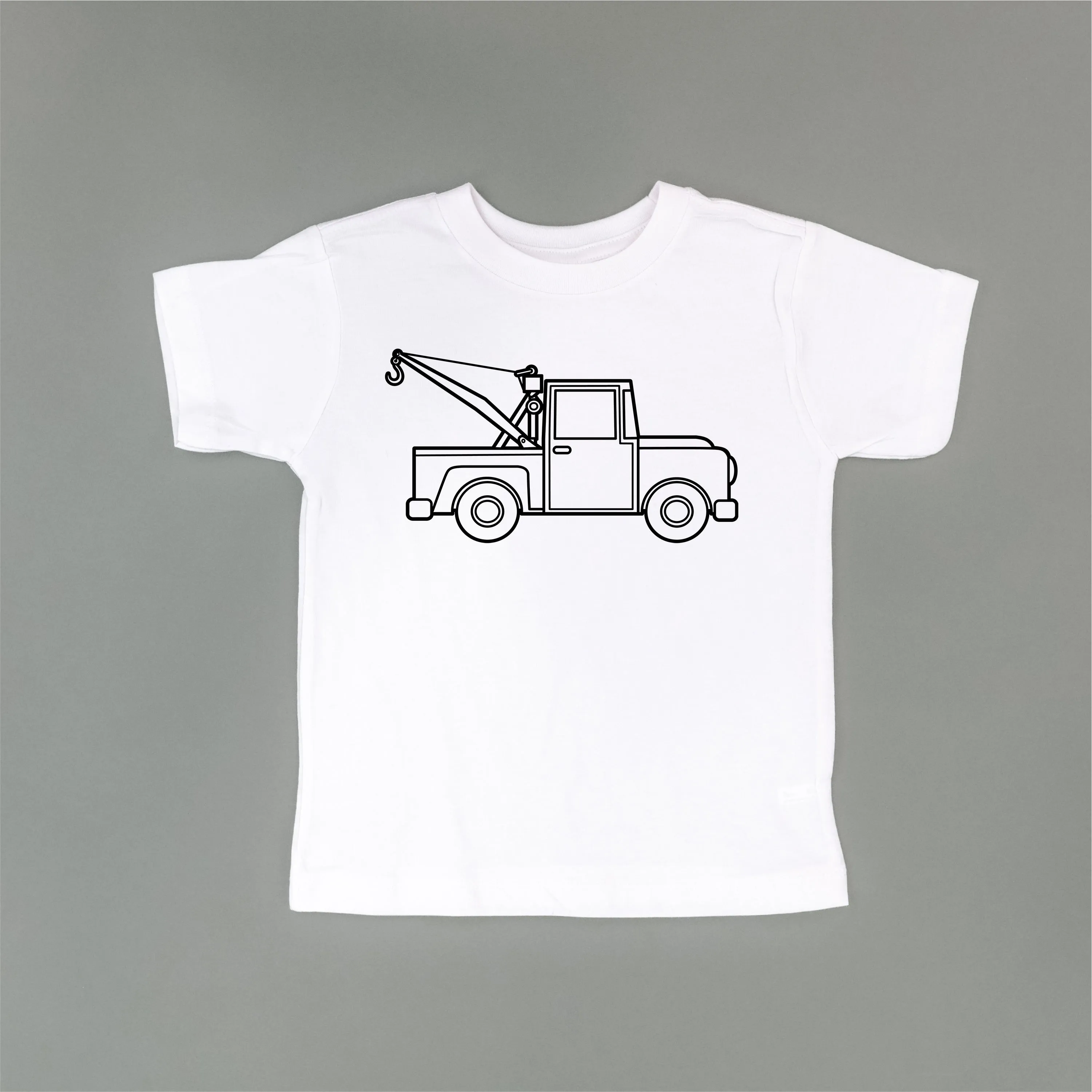 TOW TRUCK - Minimalist Design - Short Sleeve Child Shirt