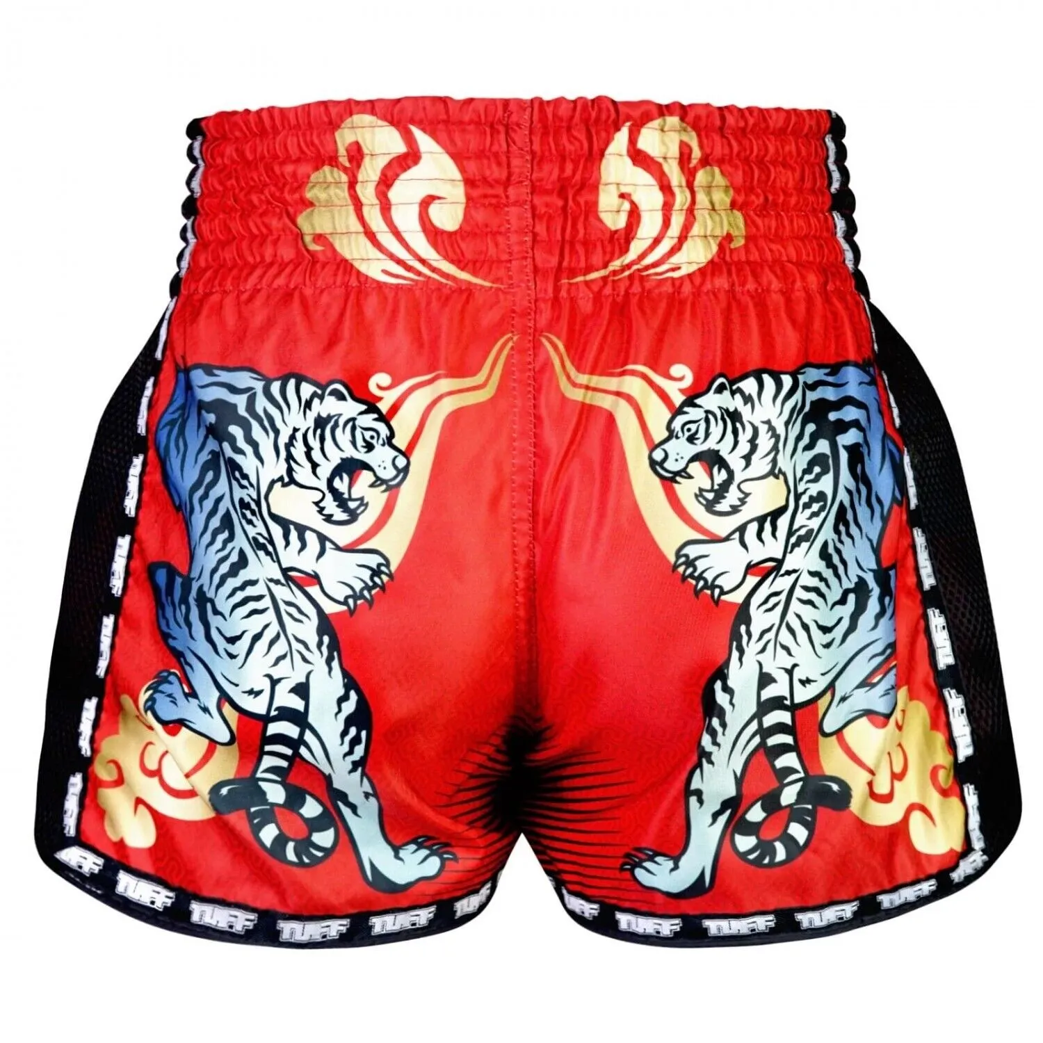 TUFF Muay Thai Shorts Red Furious Tiger MSC126