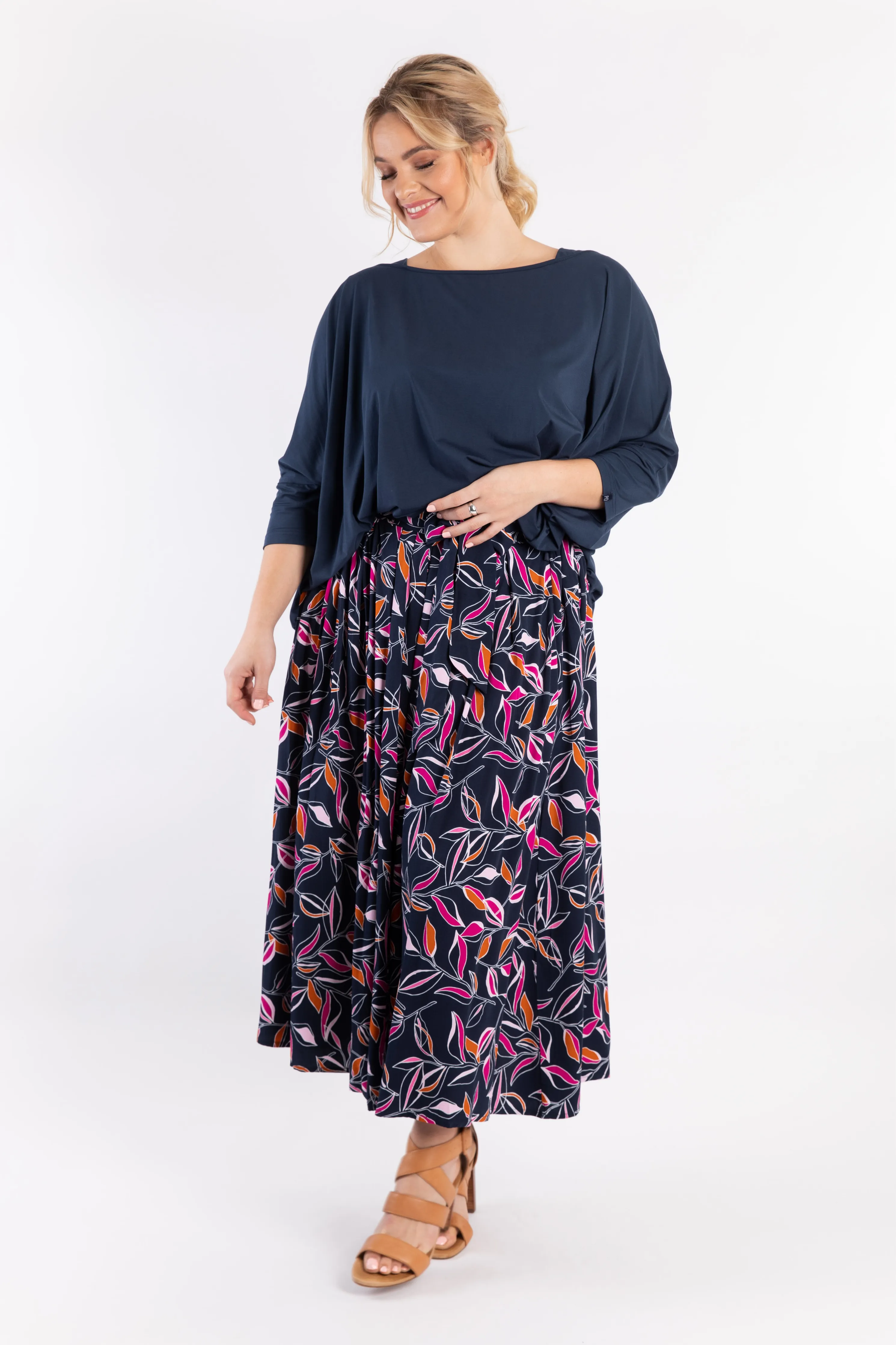 Twirl Tie Skirt | Botanical Night | FINAL SALE