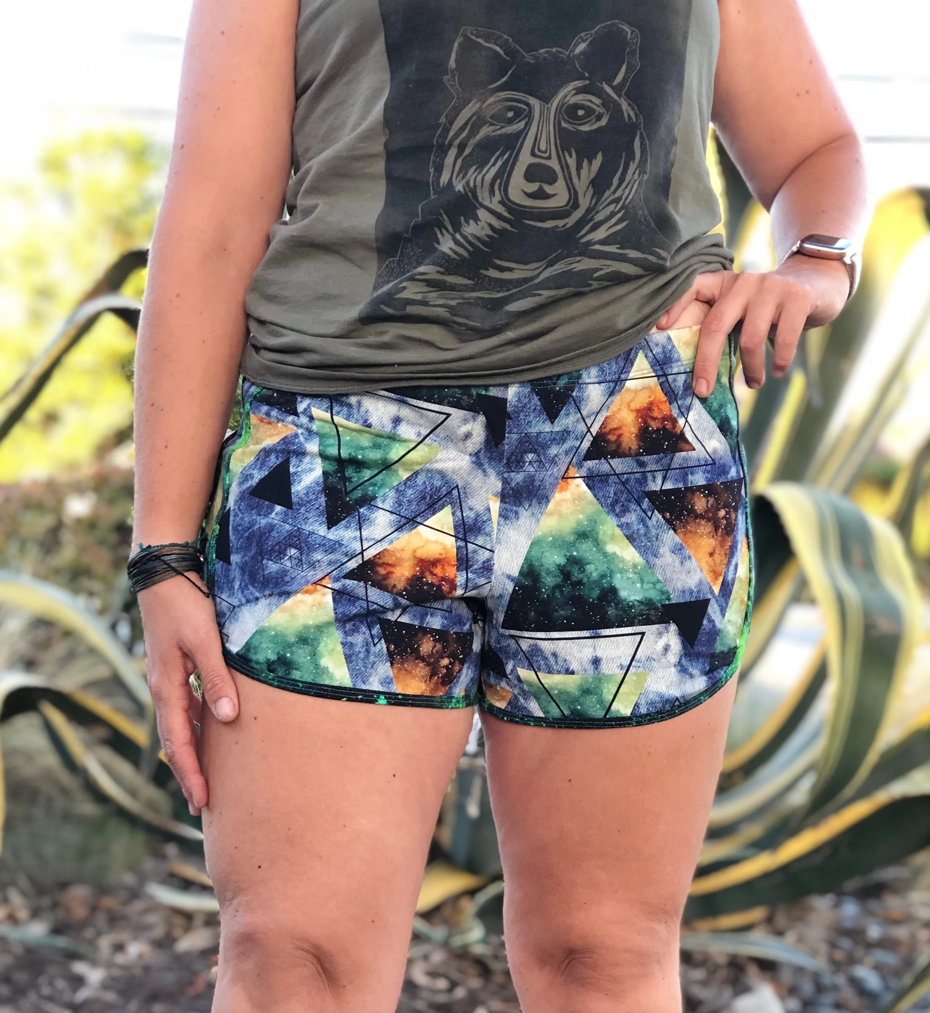 Venice Beach Shorts PDF Sewing Pattern in Sizes B - M