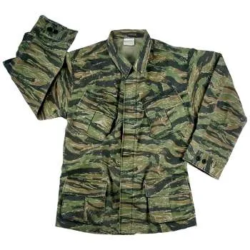 Vintage Style Vietnam Fatigue Shirt Rip-Stop