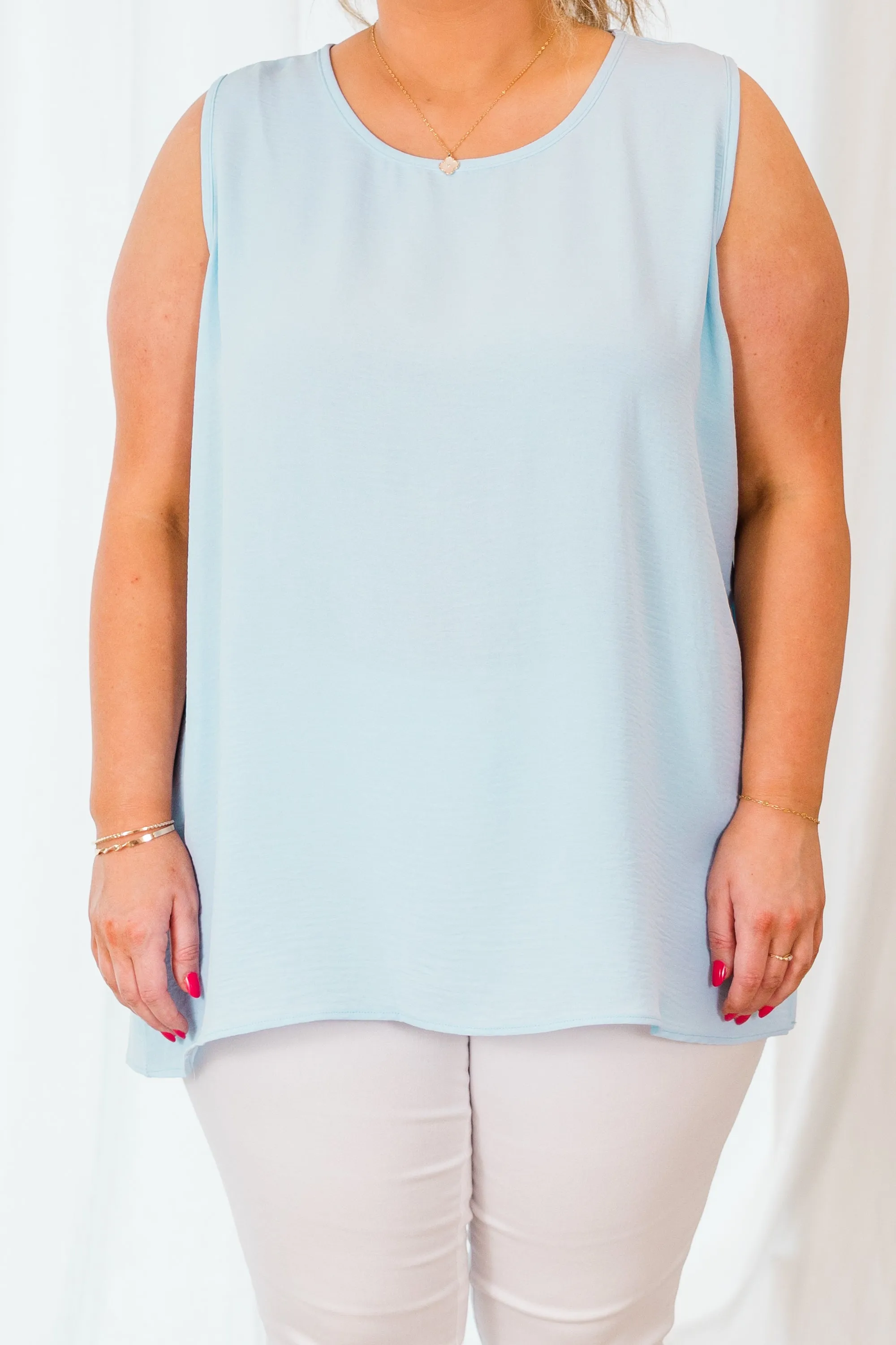 Workin' For The Weekend Top, Sky Blue